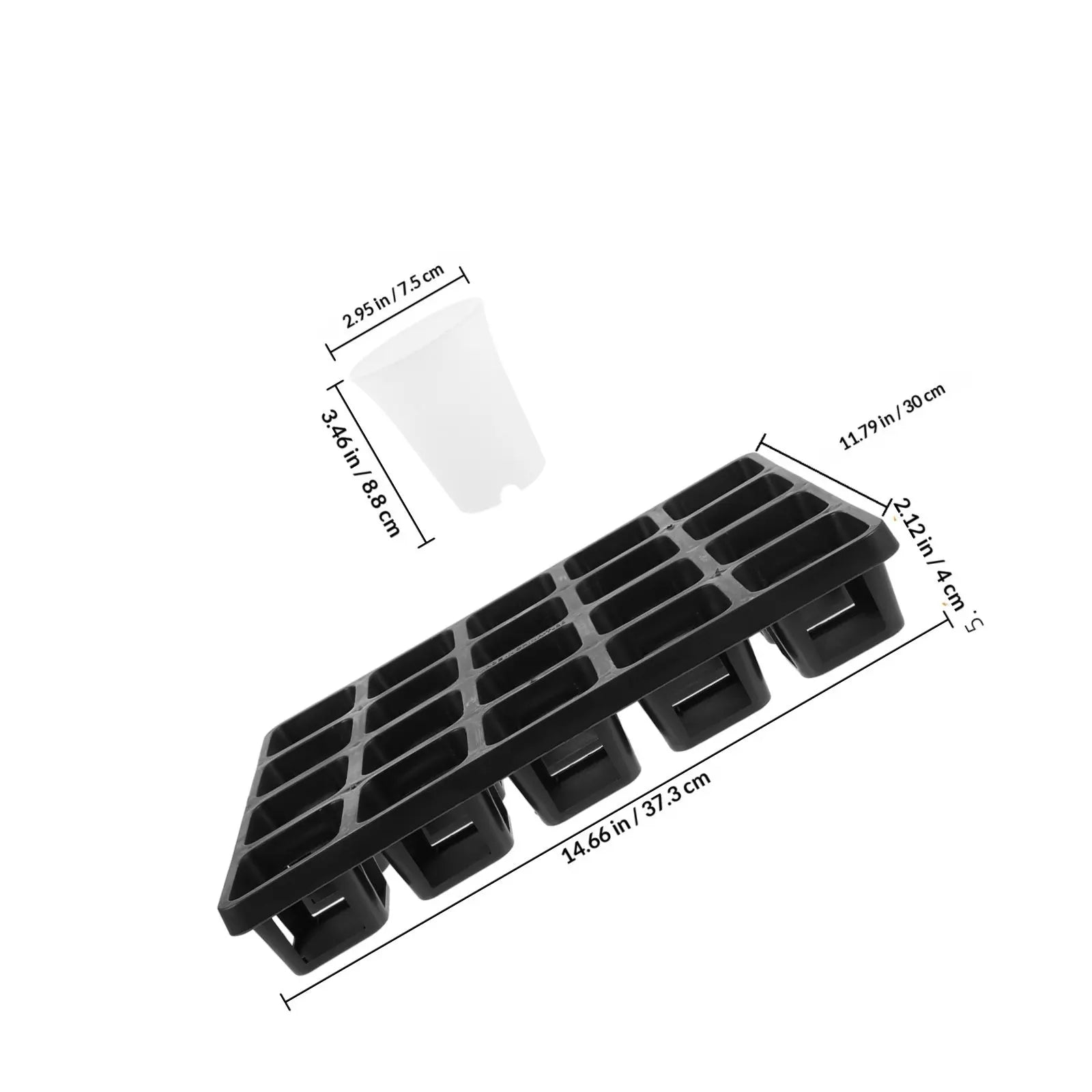 3" Nursery pots with Grid Base