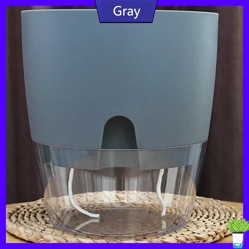 Self-Watering Flower pots w/ Large Reservoir