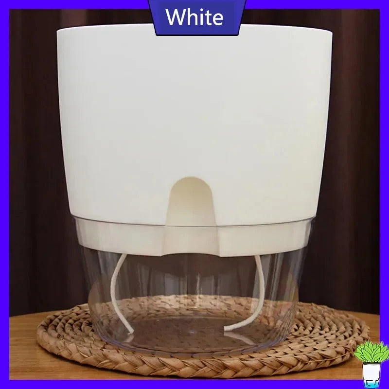 Self-Watering Flower pots w/ Large Reservoir