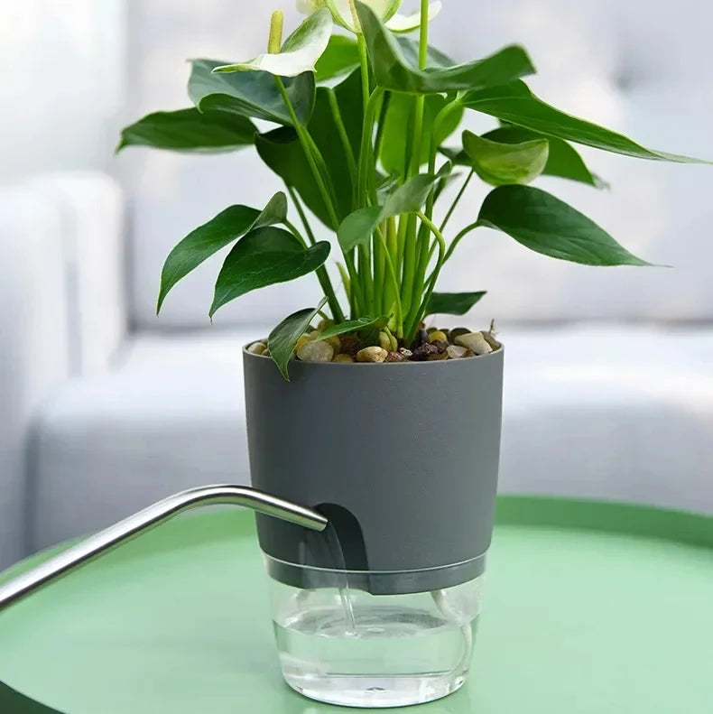 Self-Watering Flower pots w/ Large Reservoir