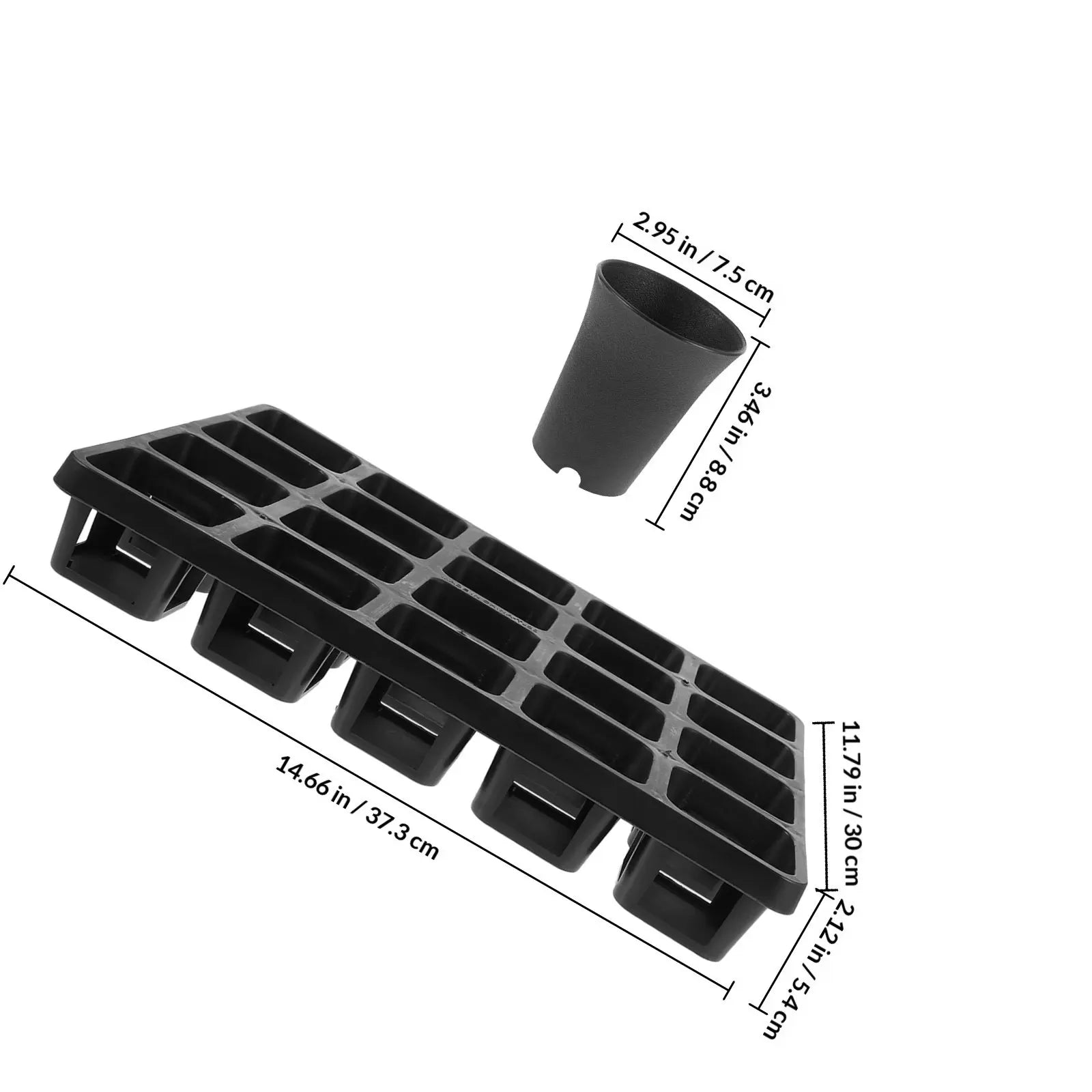 3" Nursery pots with Grid Base